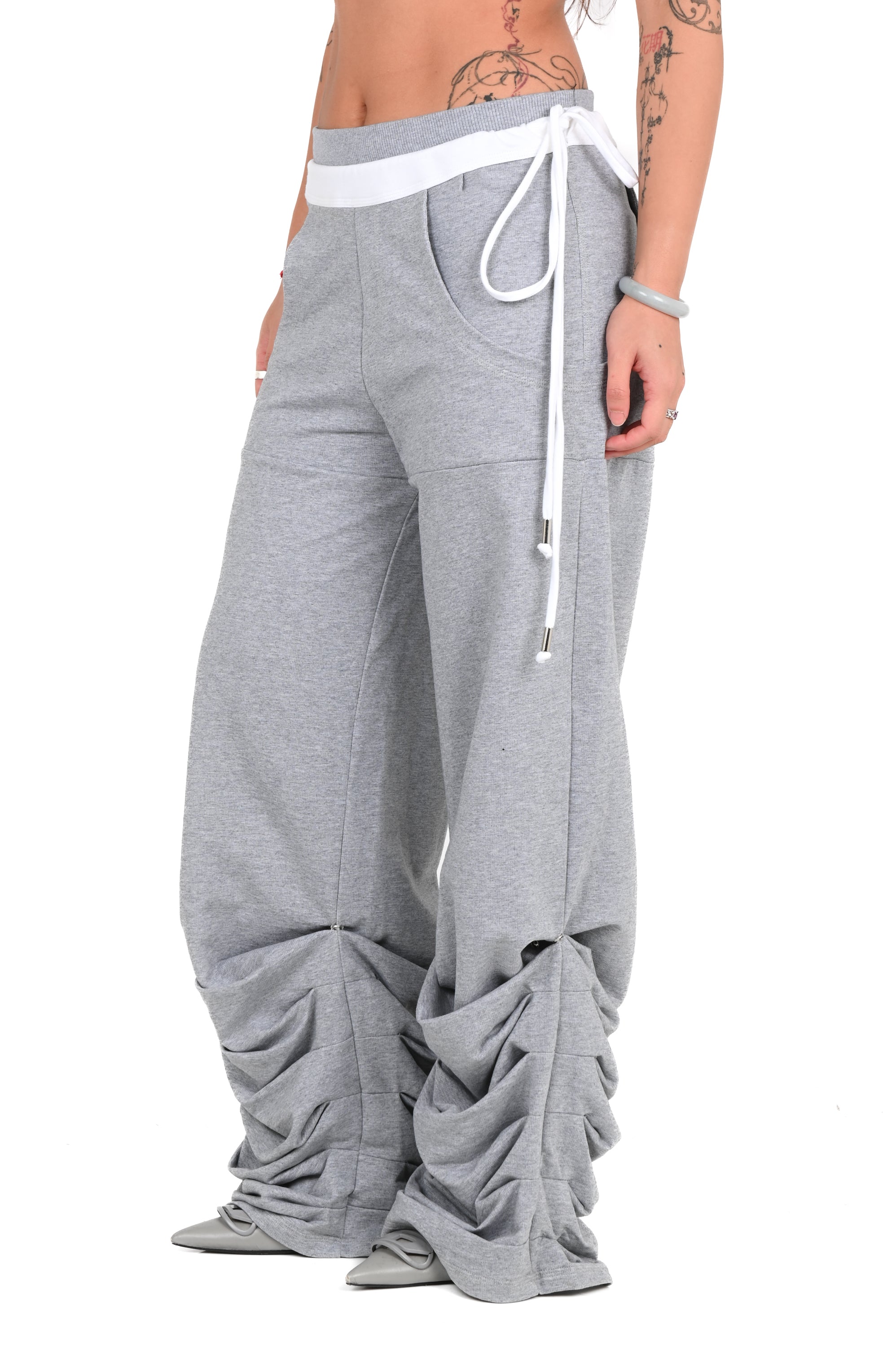 TOILÈ STUDIOS - Detachable Snap Slacks - Grey