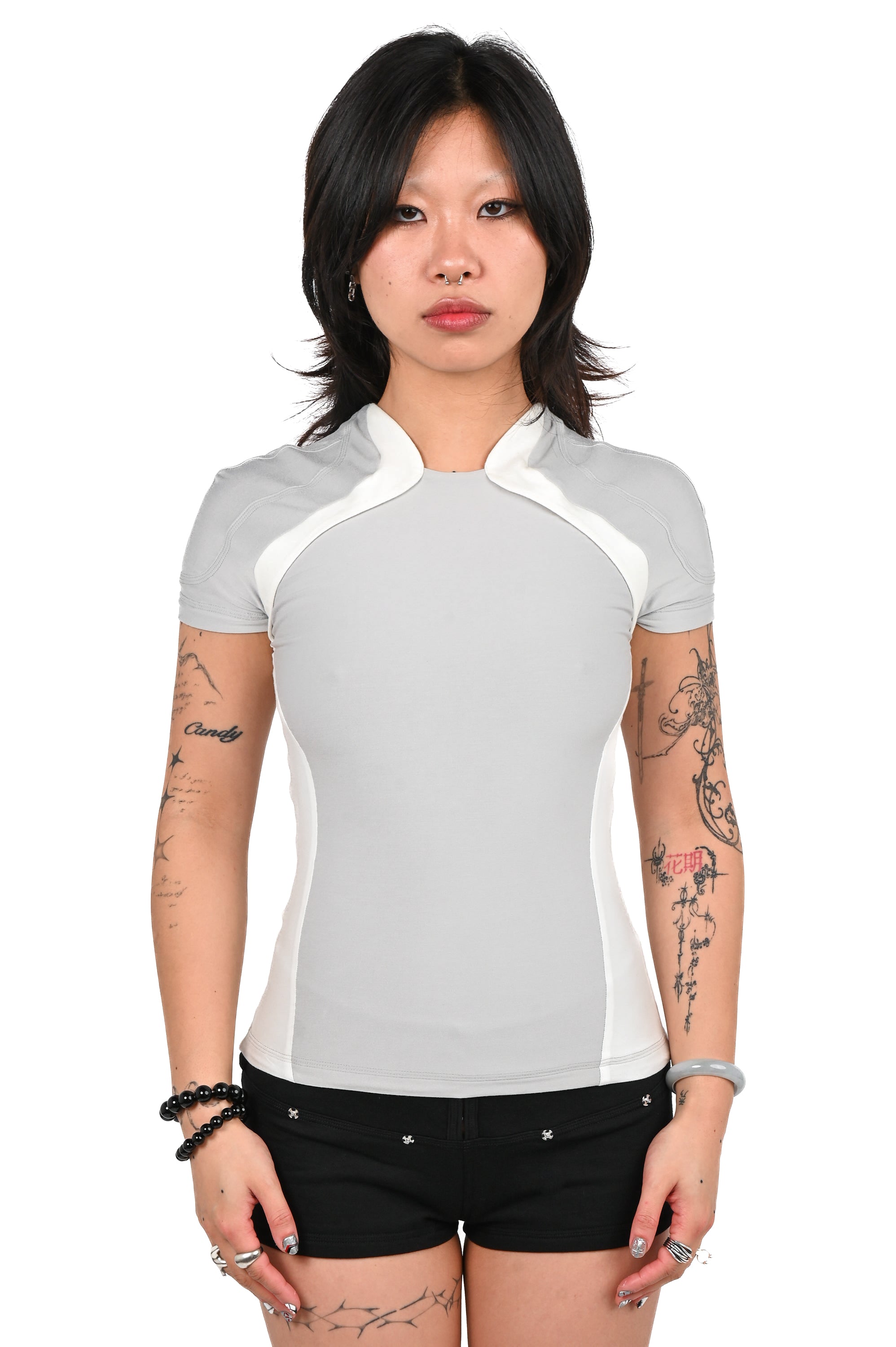 TOILÈ STUDIOS - Armor Reversible Baby Tee - Cloud