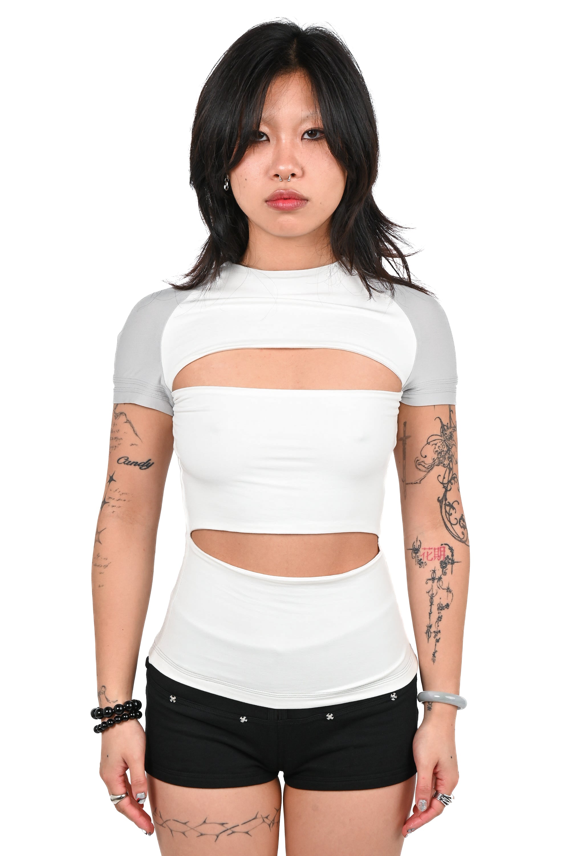 TOILÈ STUDIOS - Armor Reversible Baby Tee - Cloud