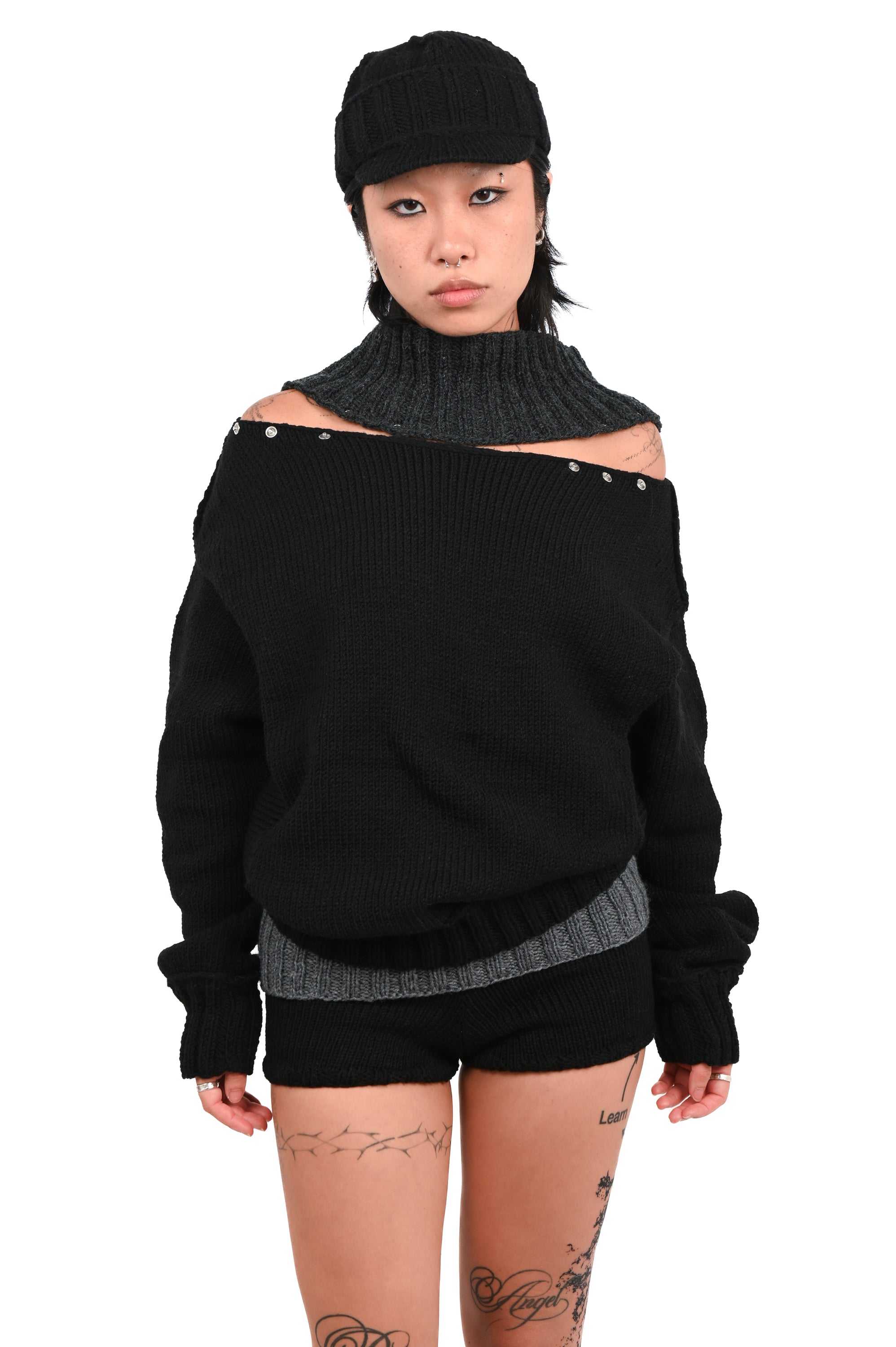 V4K - Chunky Sweater - Black