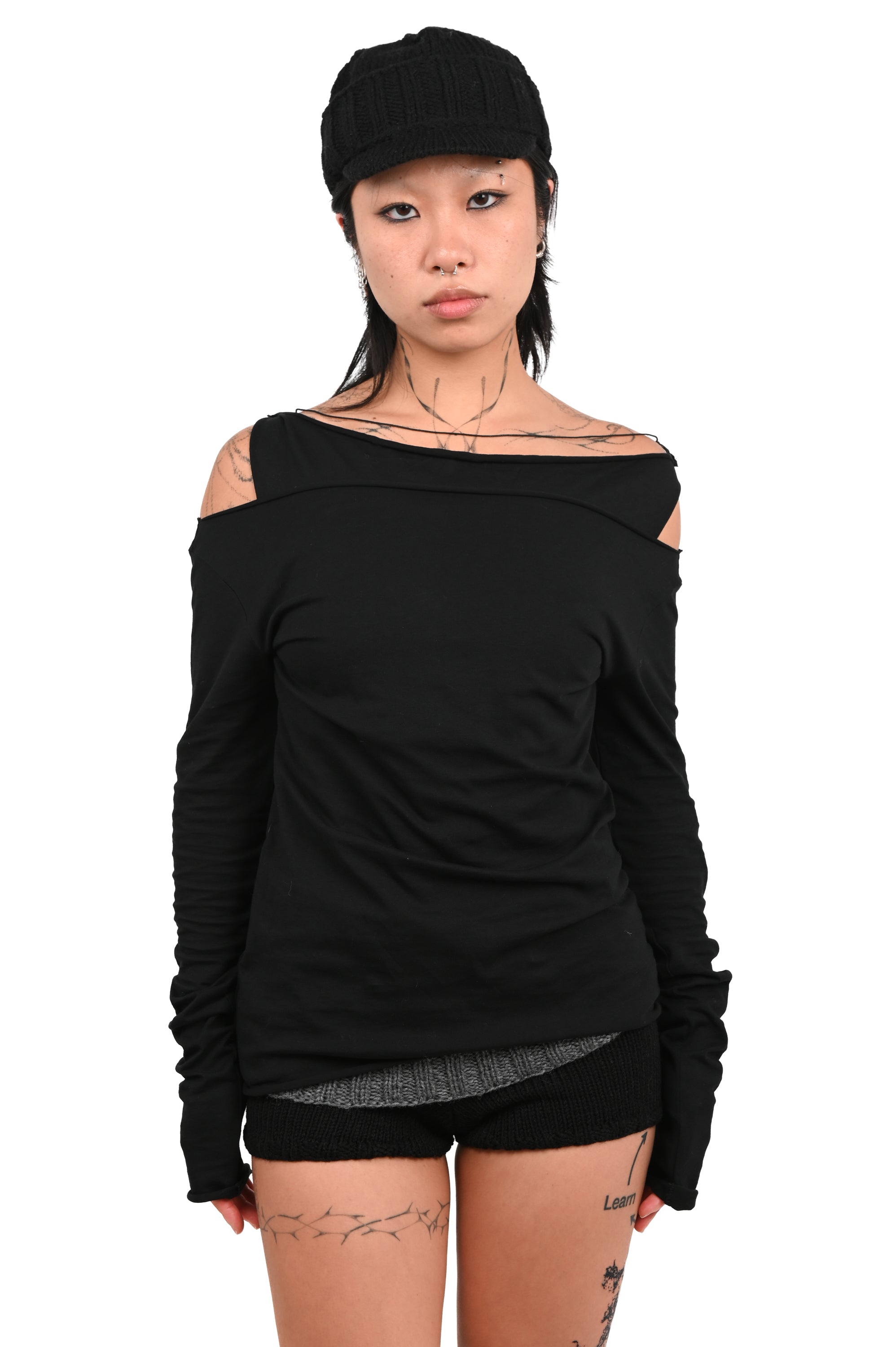 V4K - Longsleeve Shades Top - Black