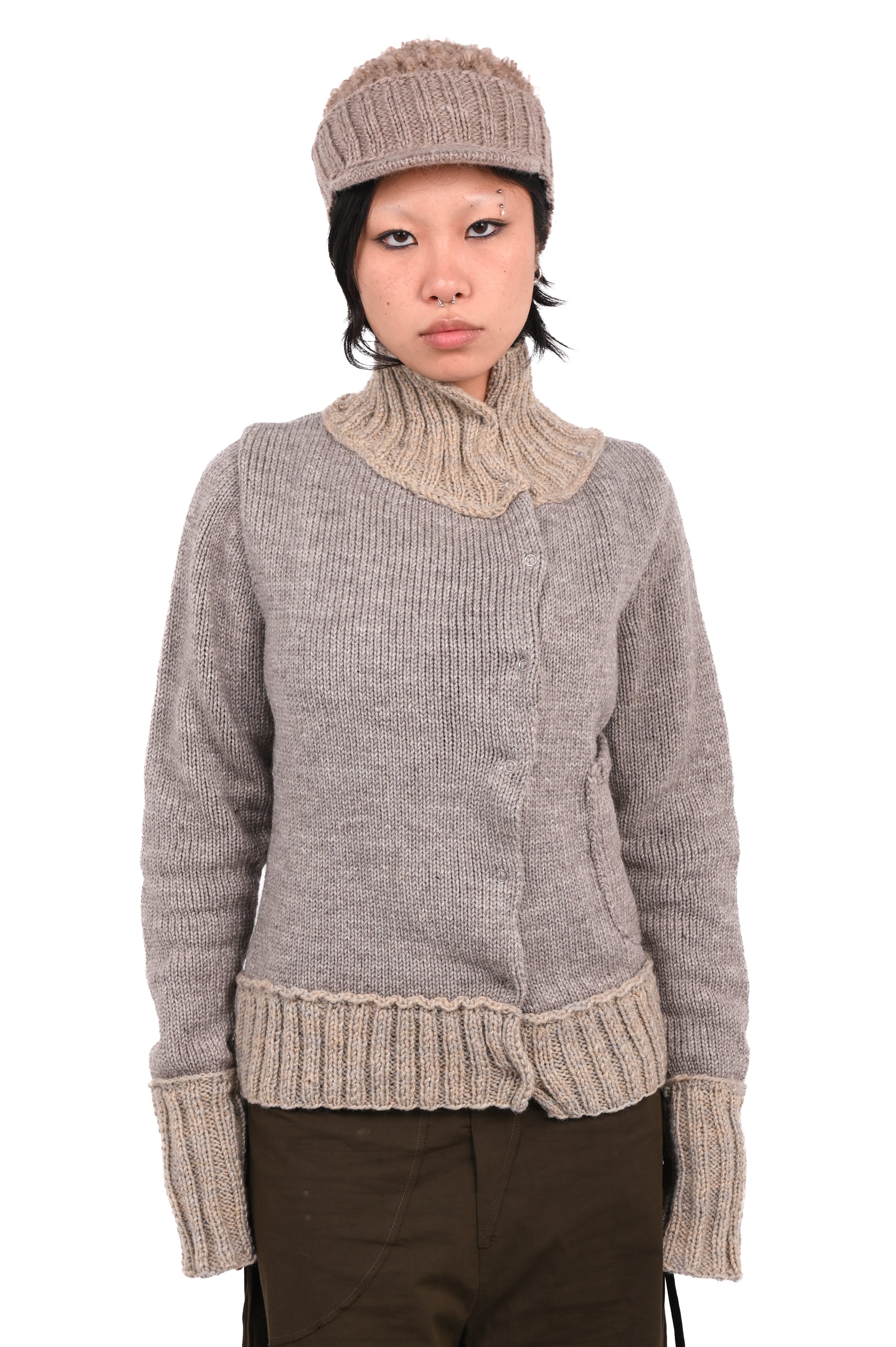 V4K - Grannys Knit Cardigan - Beige