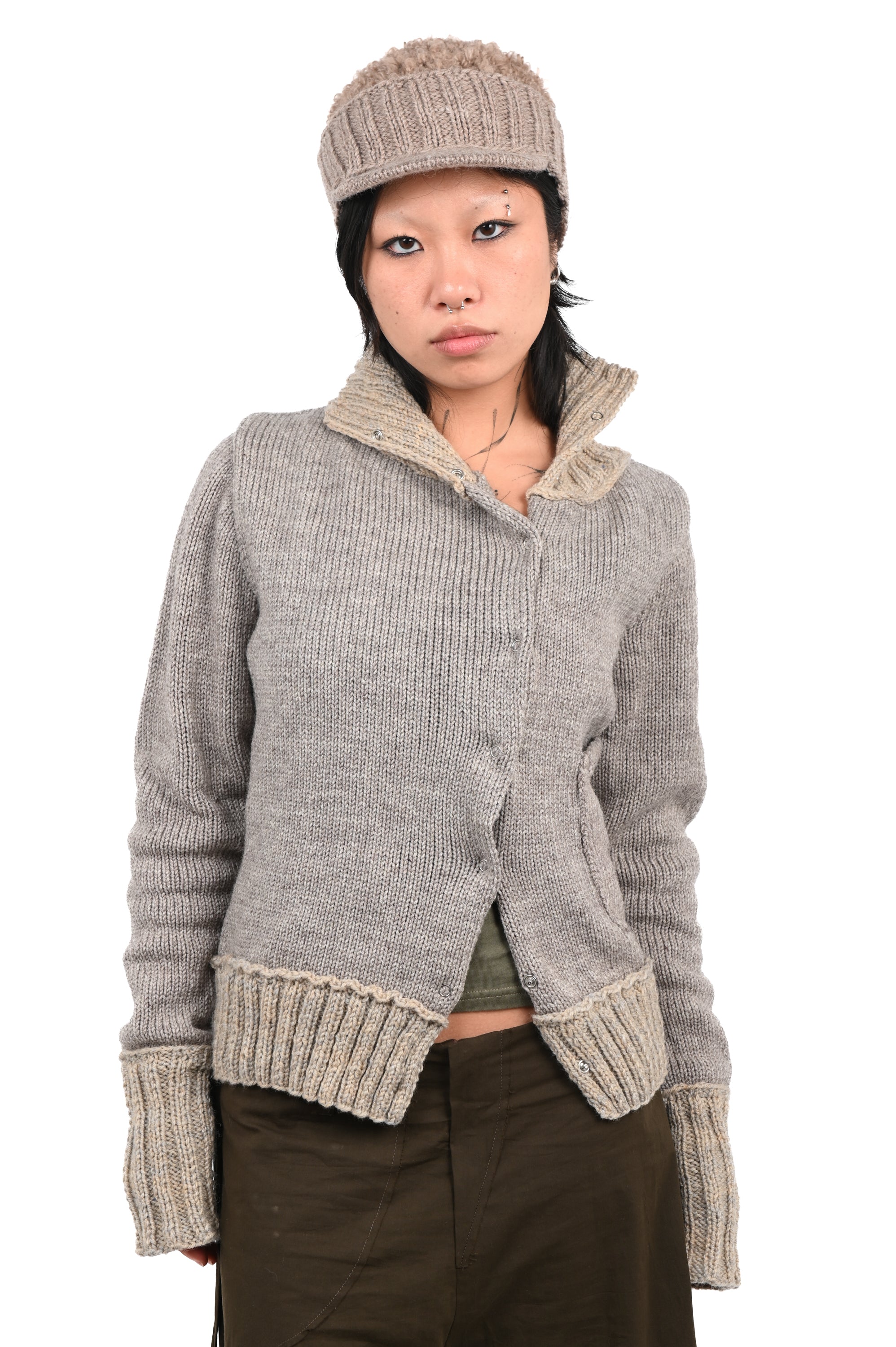 V4K - Grannys Knit Cardigan - Beige