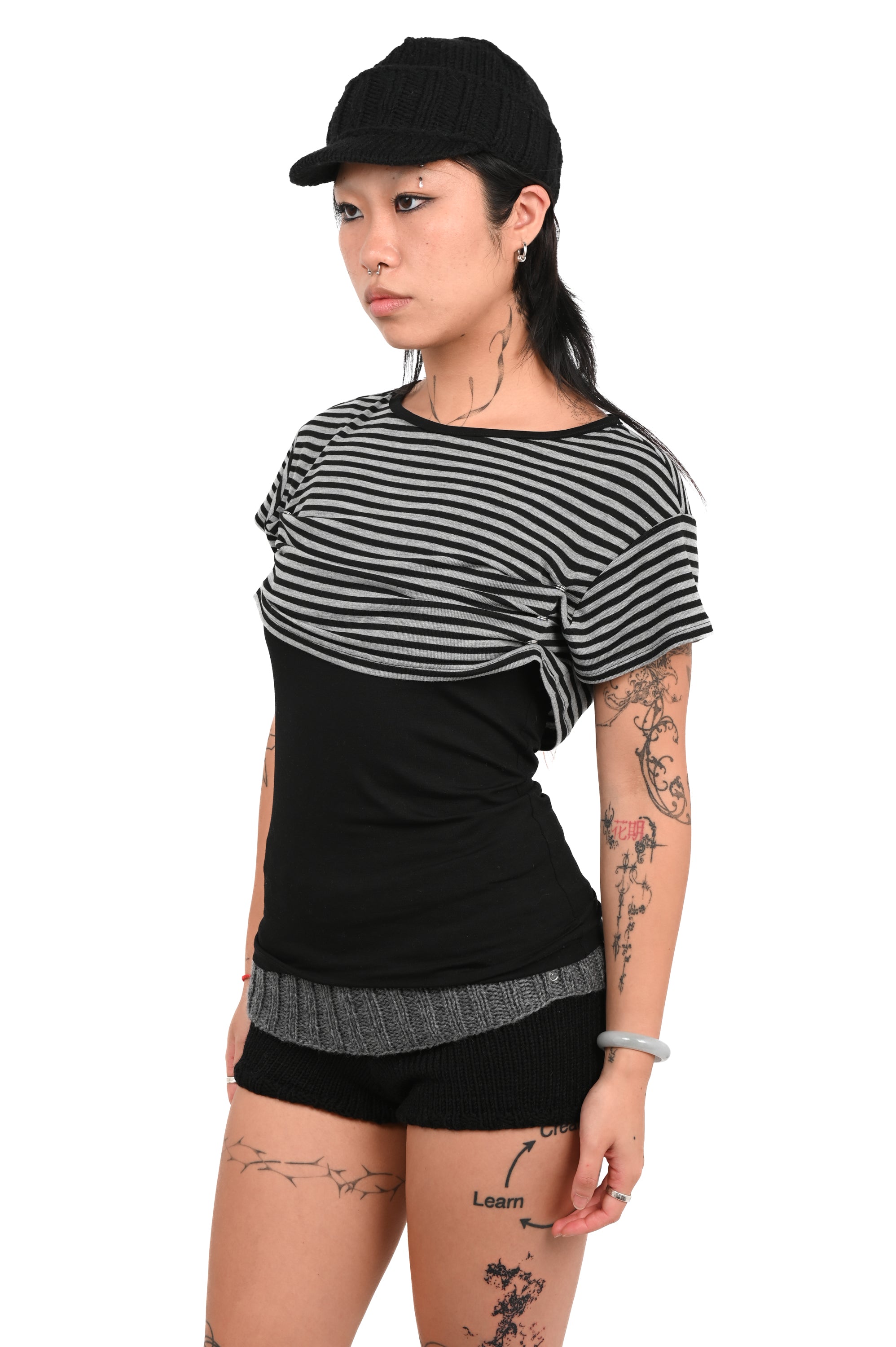 V4K - T-Shirt, Almost - Black/Grey/Black
