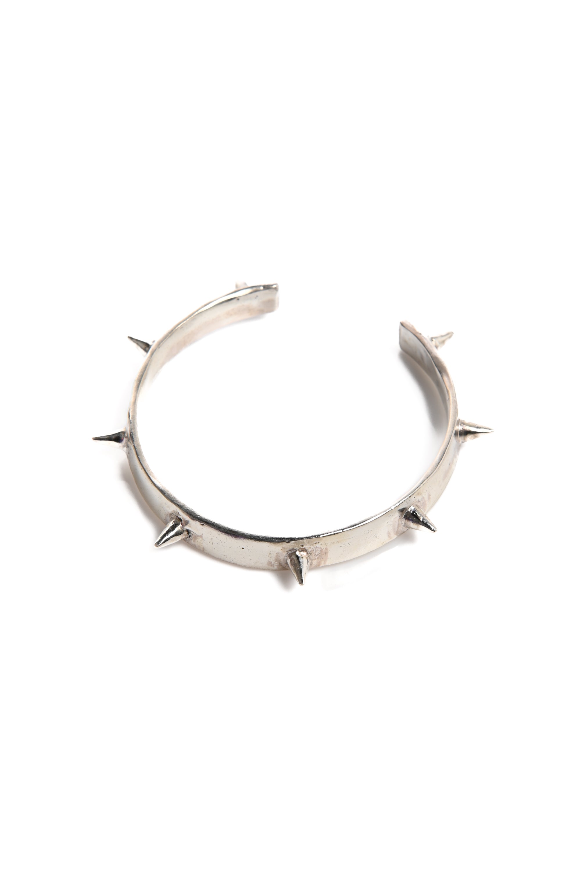 Vitamin+J - Spiked Bangle - Silver