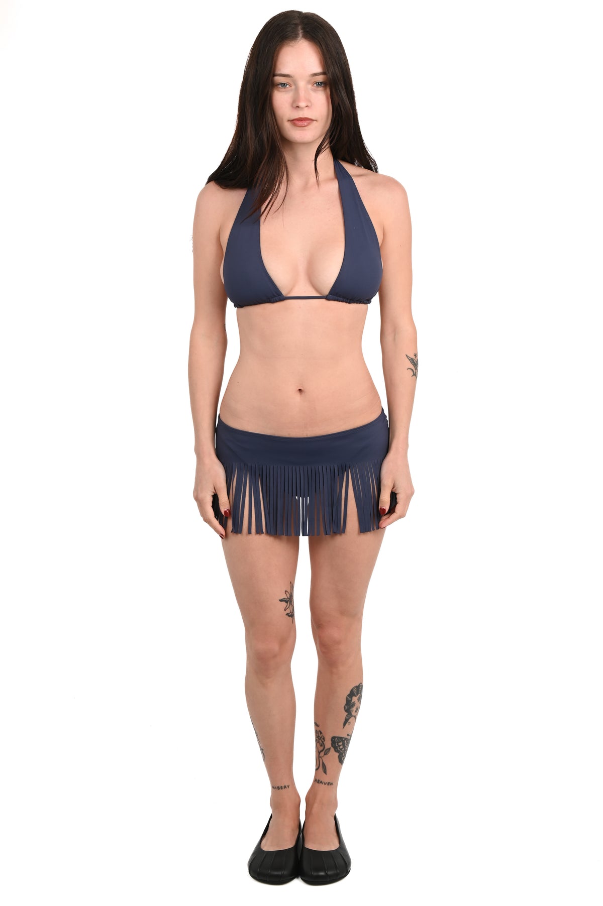 Geel - Bikini Halter - Navy