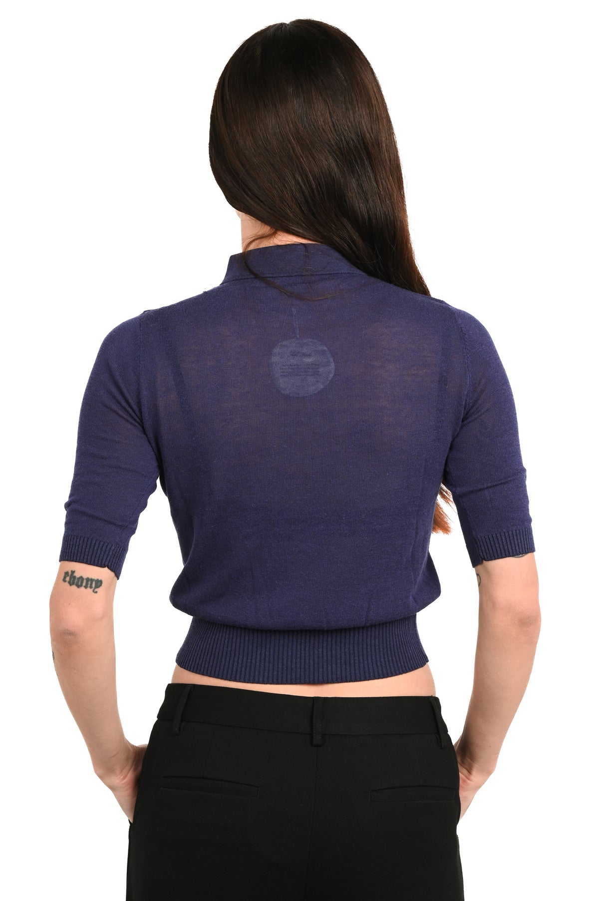 Geel - Beatrice Knit Polo - Indigo