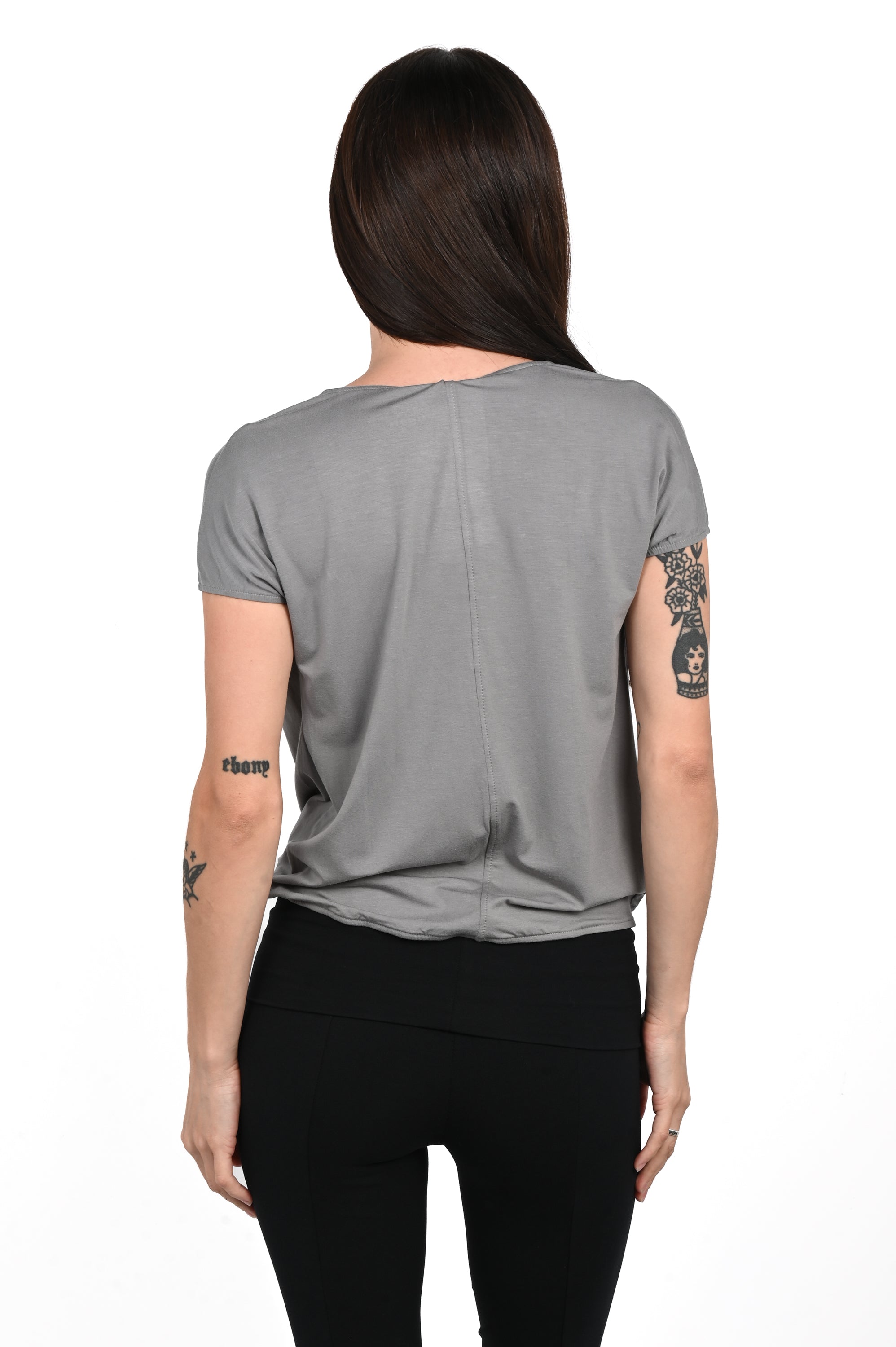 YUR4H - Peek Tee - Stone Grey