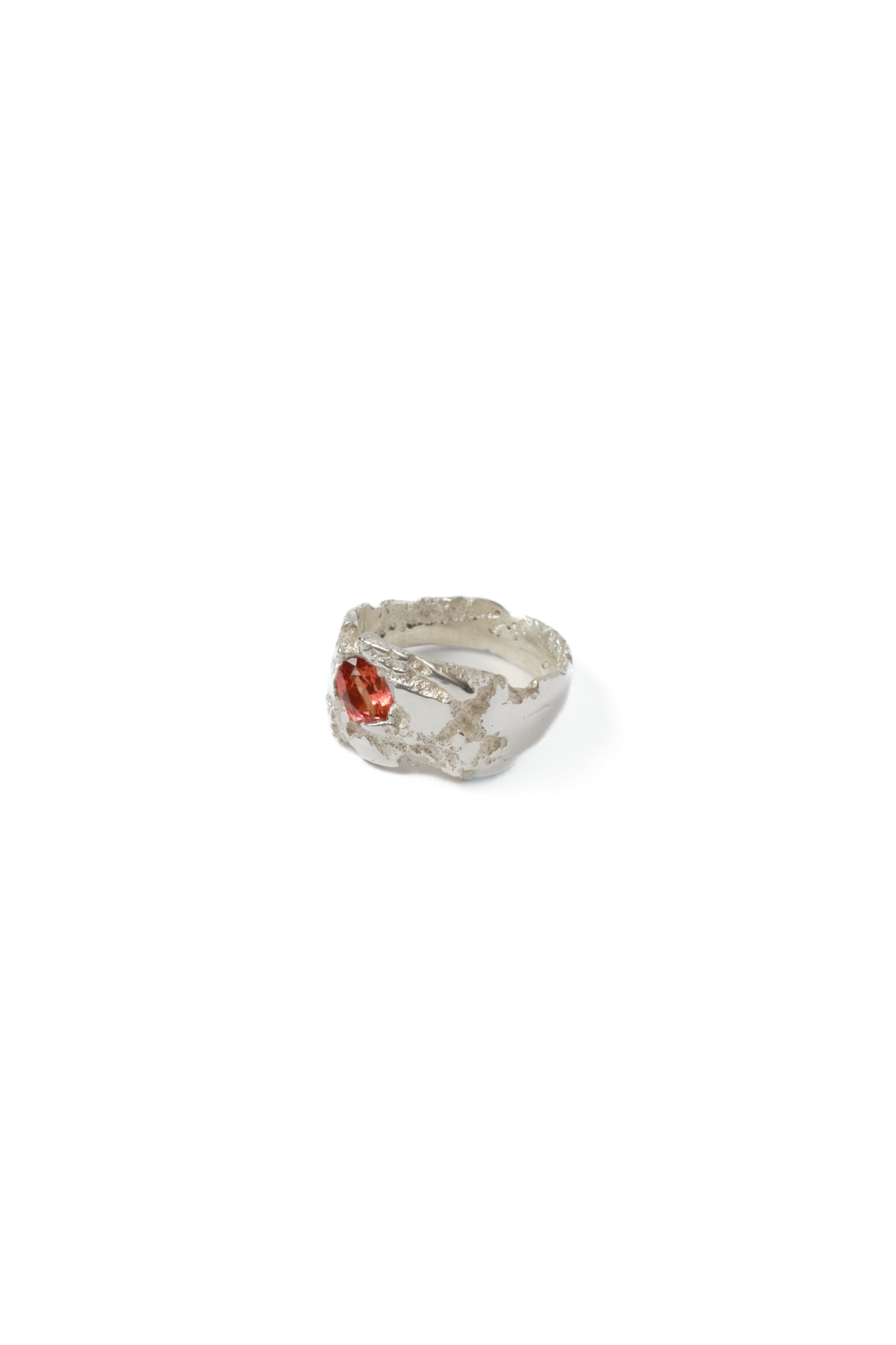 Brent Ruby - 1/1 Signet with Oval Stone - Orange
