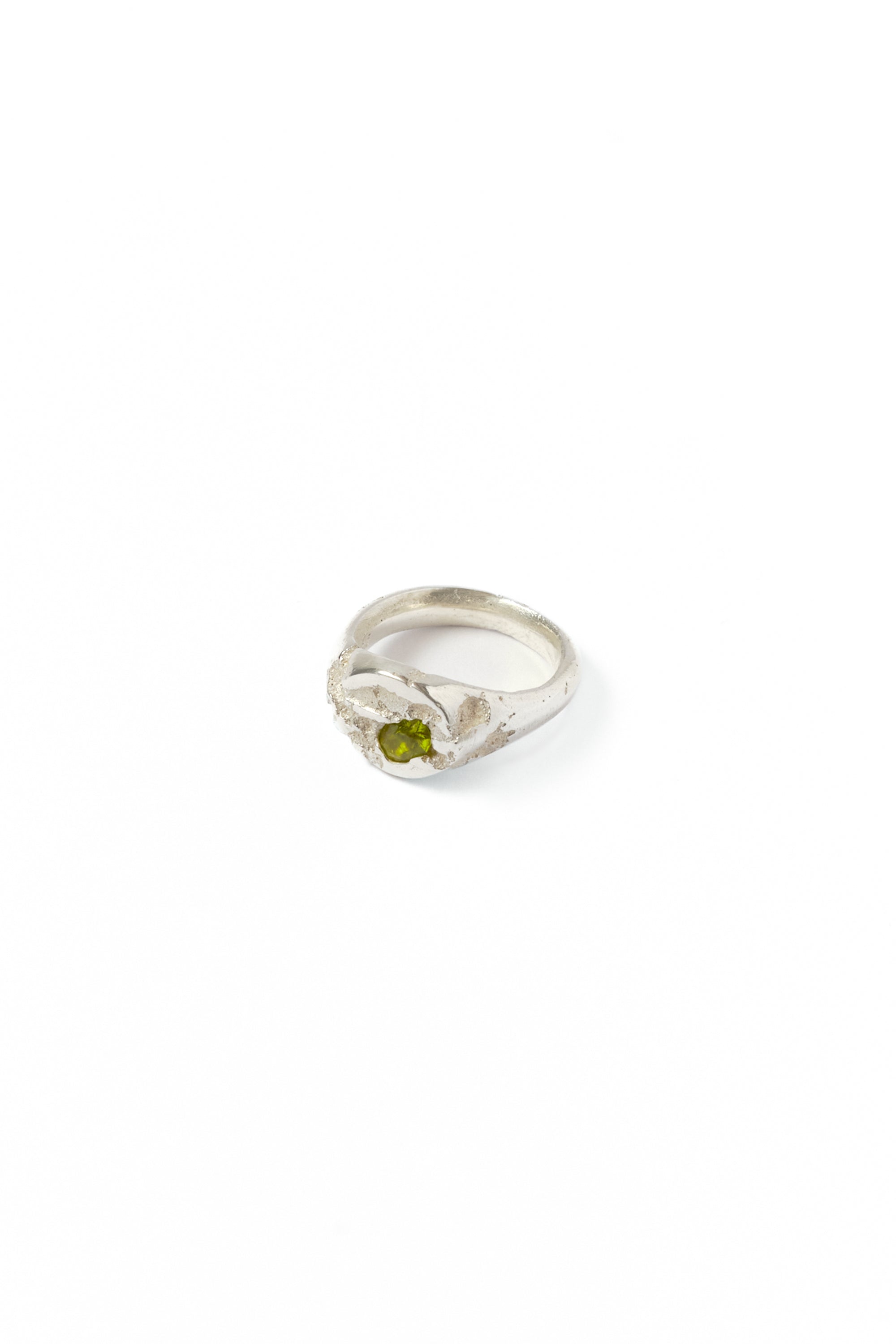 Brent Ruby - 1/1 Signet with Oval Stone - Green