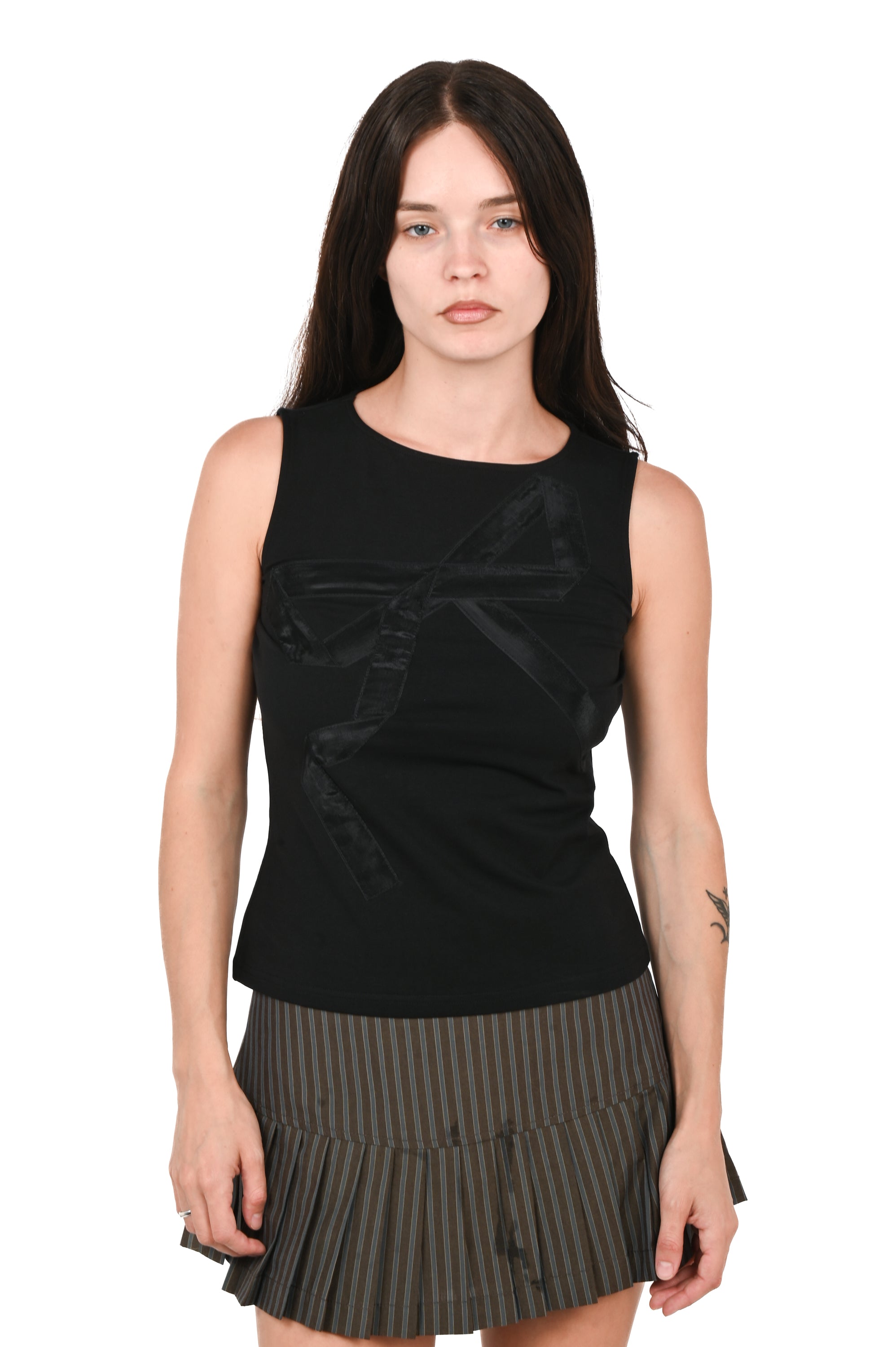 LOVETHANKS - Ribbon Tank - Black