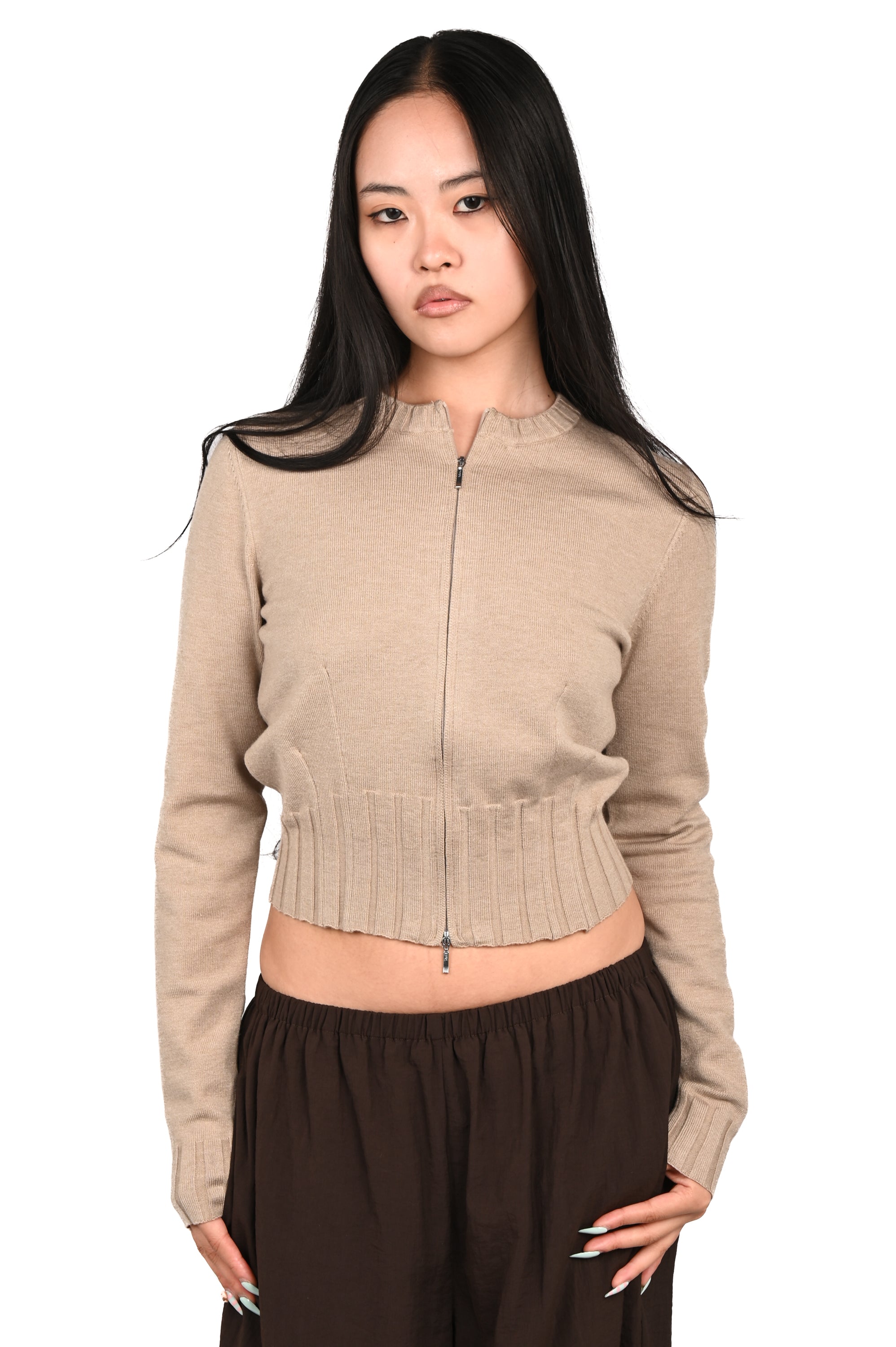 Geel - Dennis Cardigan - Mushroom
