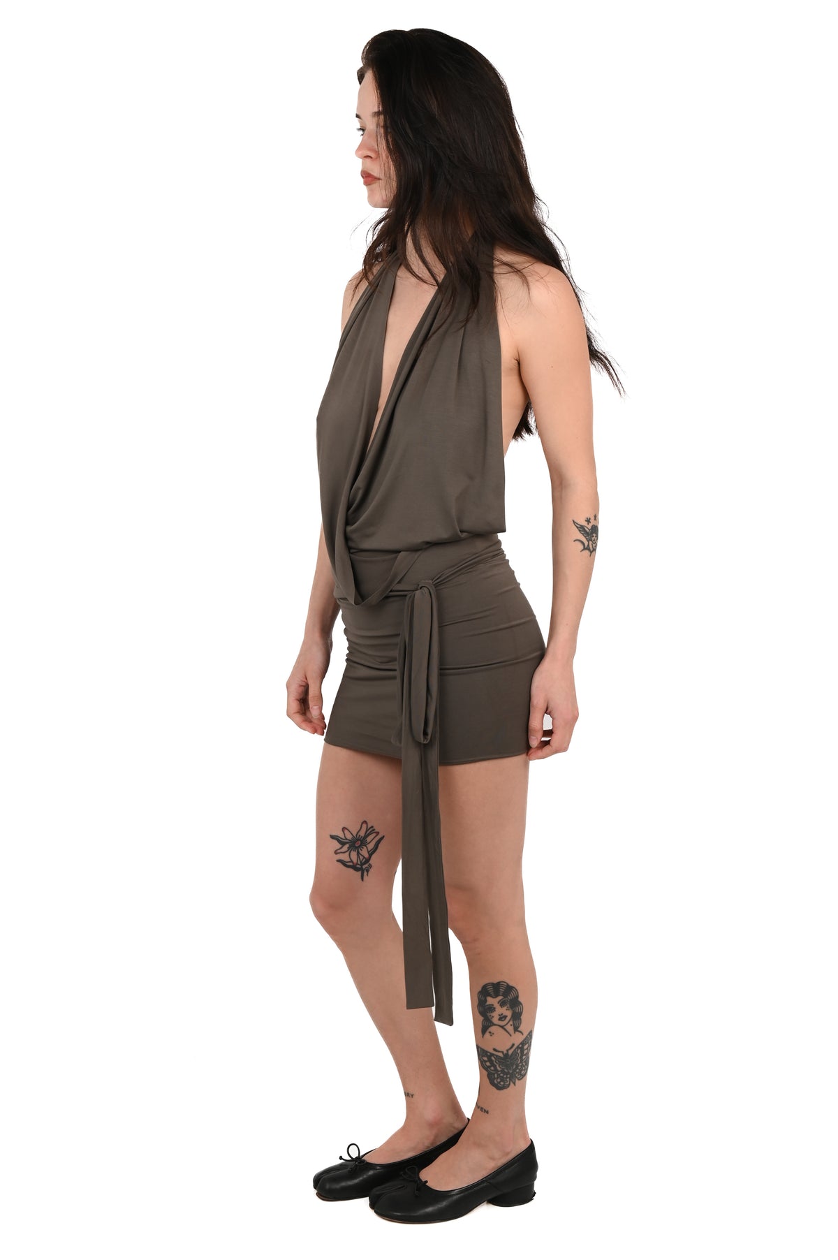 Geel - Polly Dress - Olive