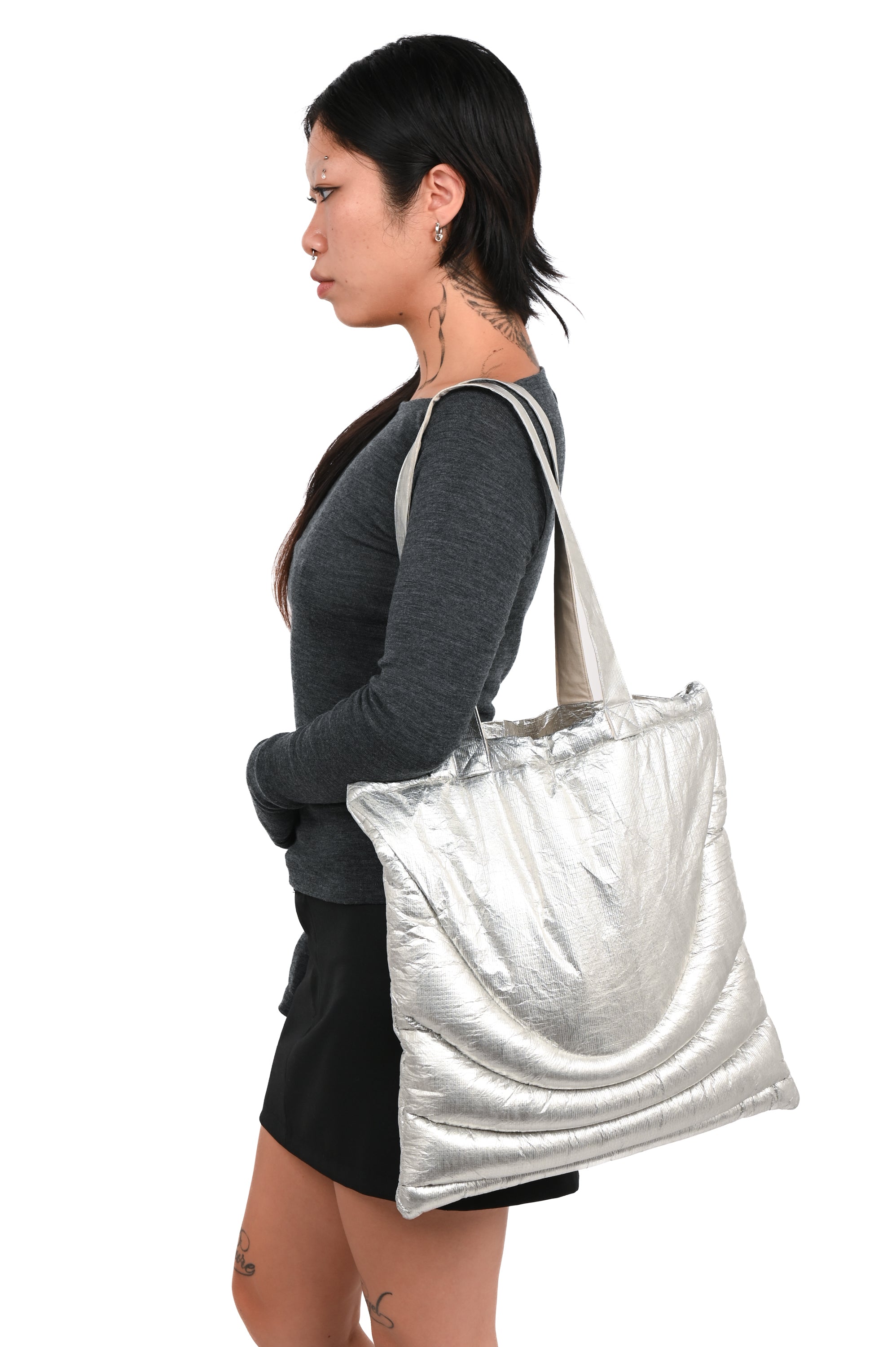 Matan Fadida - Puffer Bag - Silver
