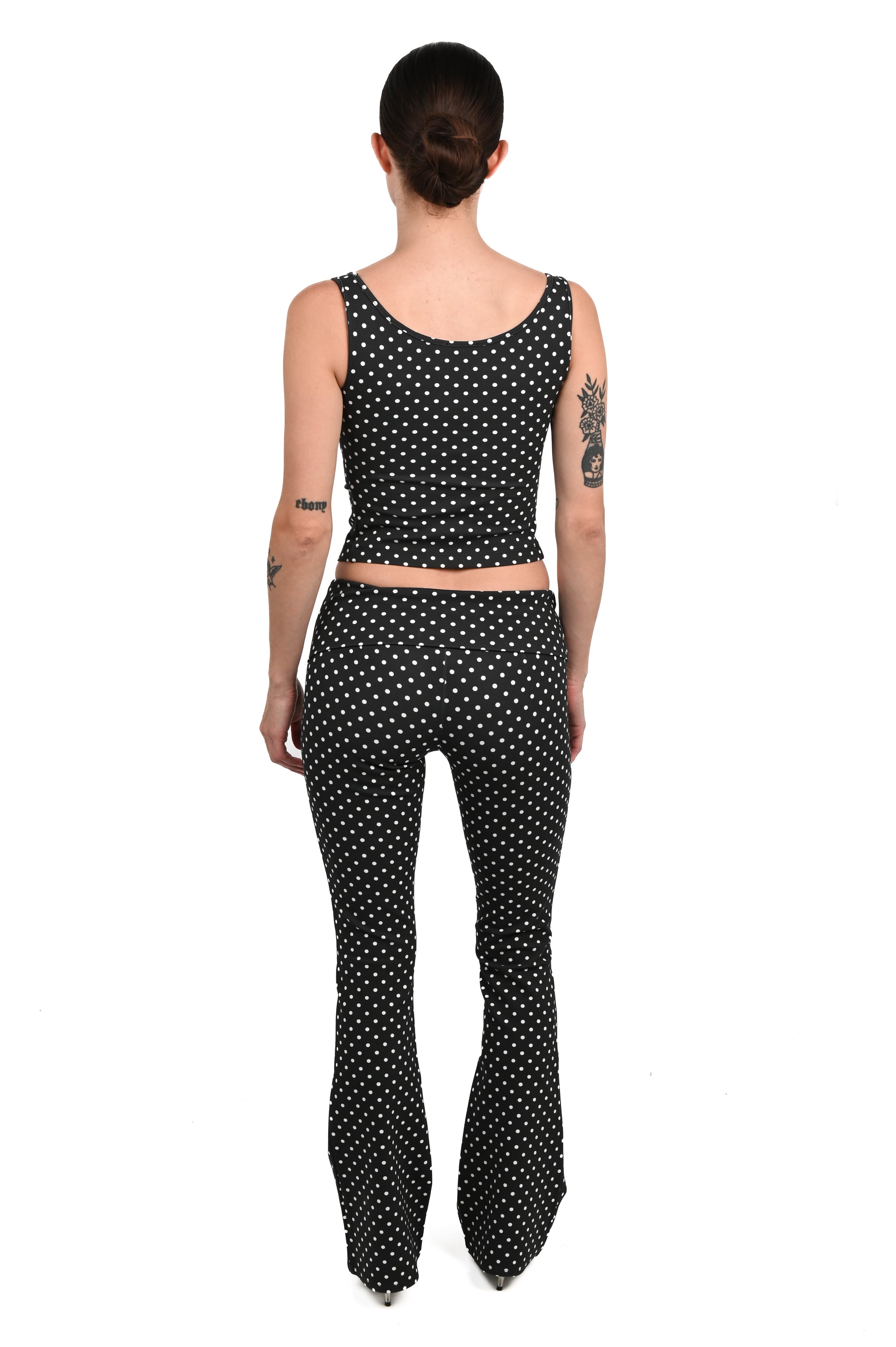 Miaou - Luna Top - Black Small Dot