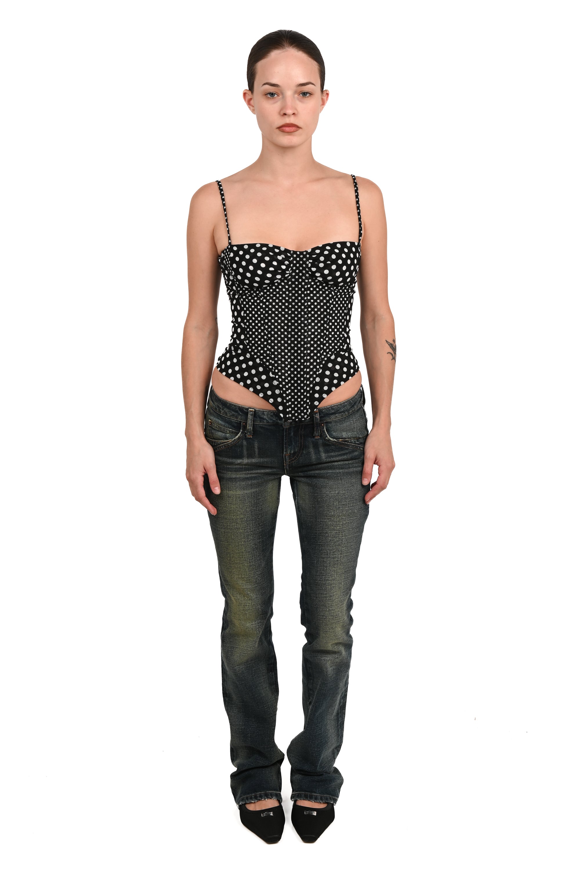 Miaou - Low Rise Flare - Cold Wash
