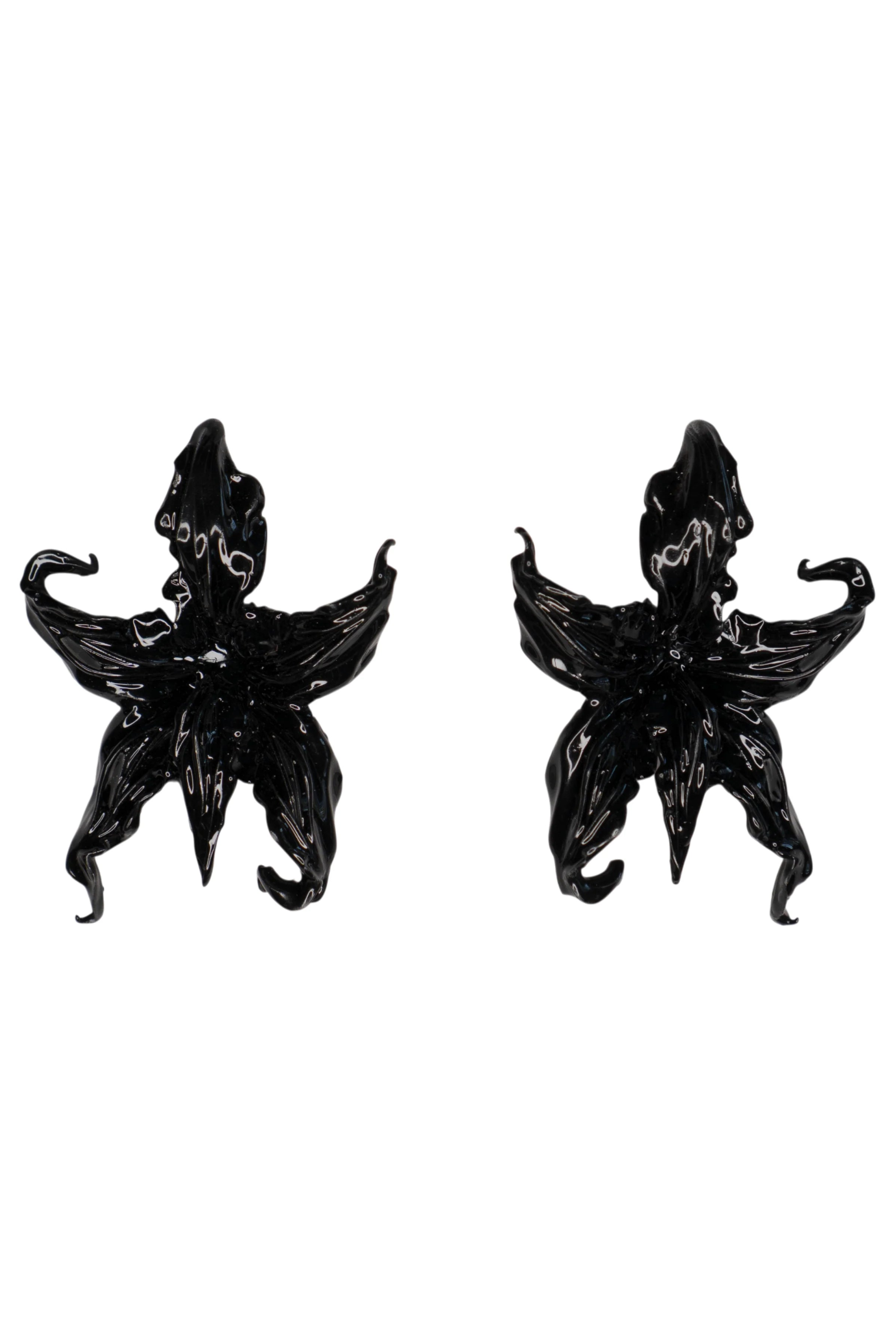 Pleiosien - Άνθη (anthi) Earring - Noir
