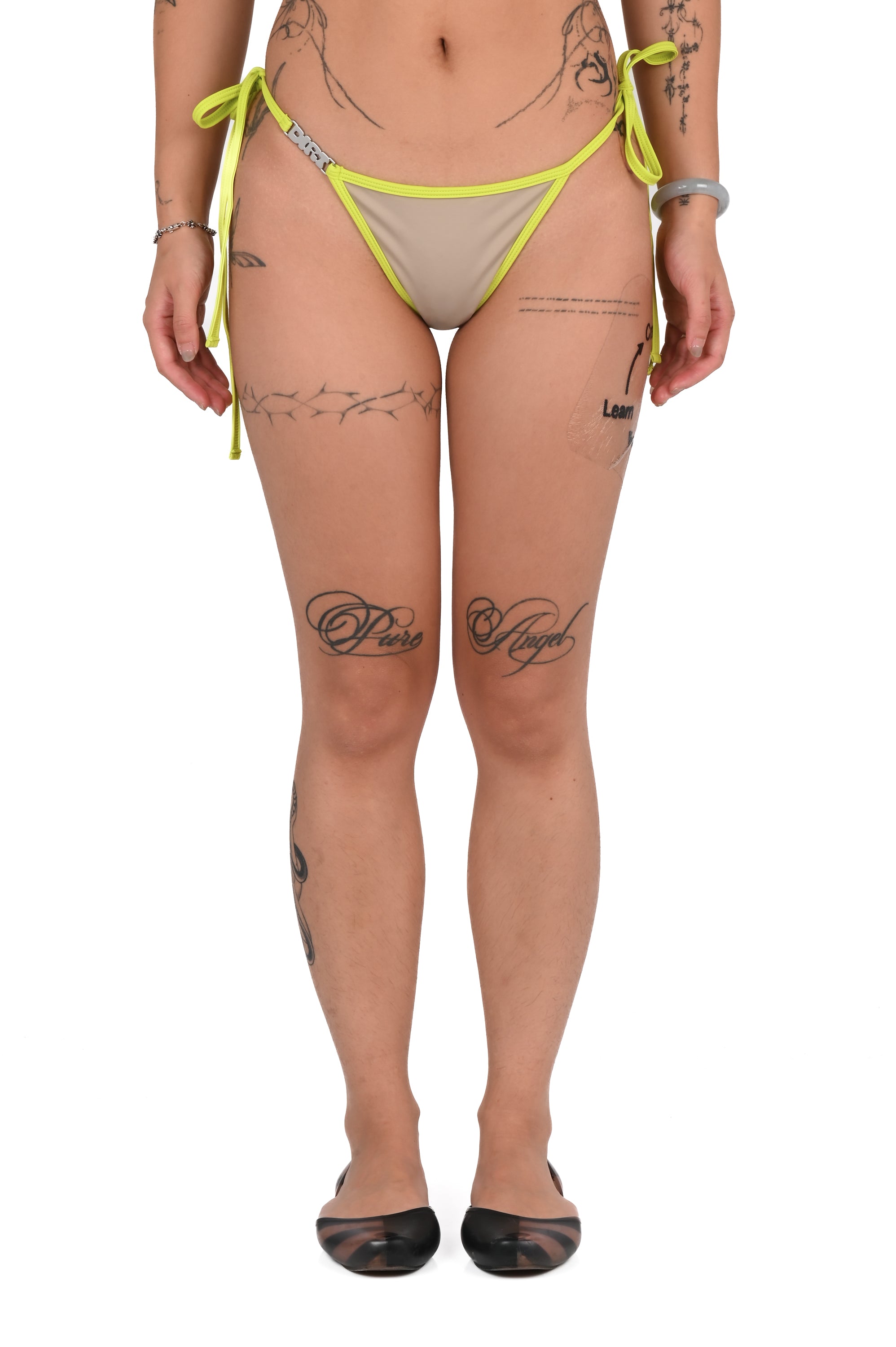 Dirt - Bikini Bottom - Beige/Lime