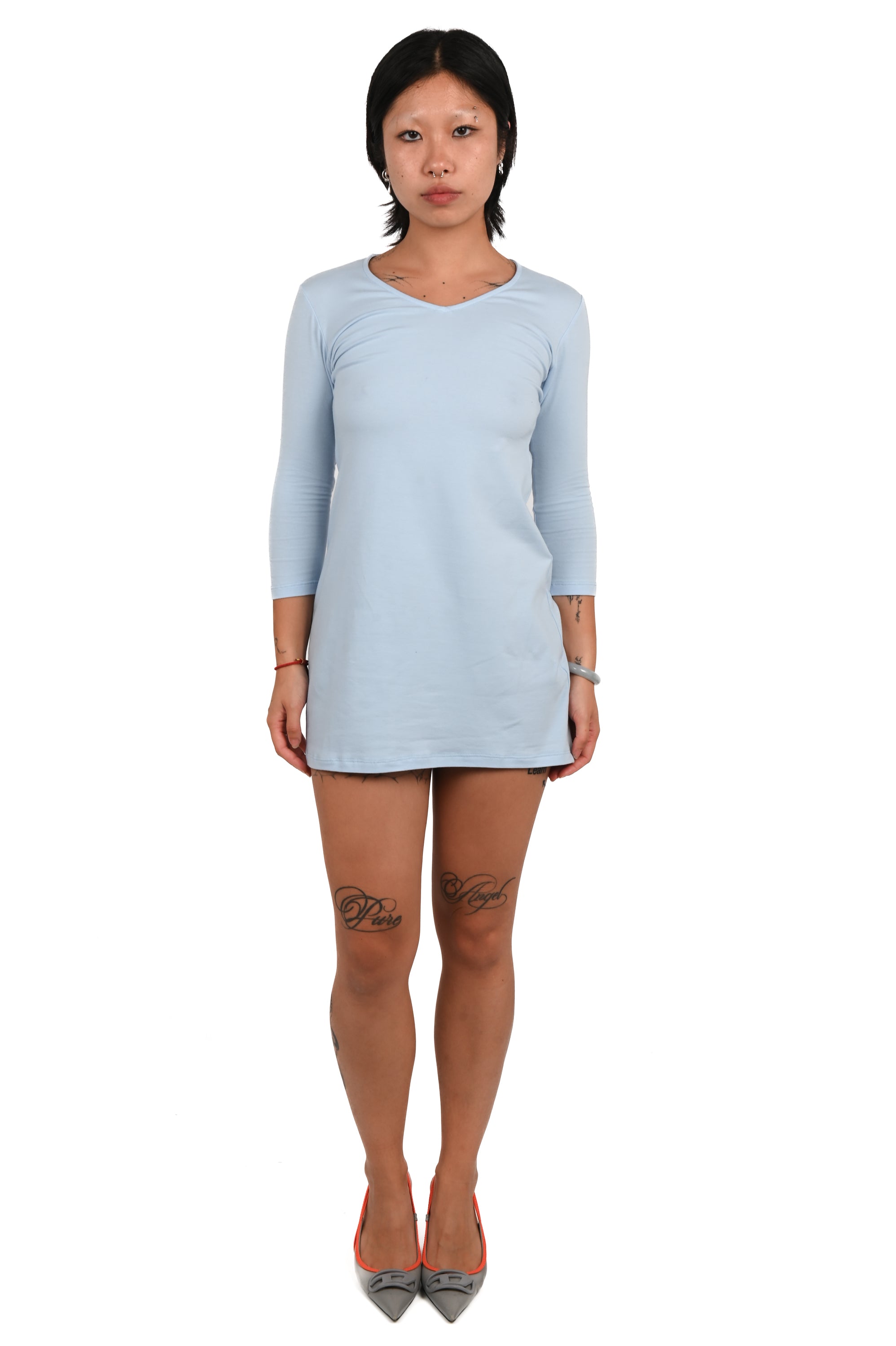 Sabi The Label - V-Neck Dress - Blue