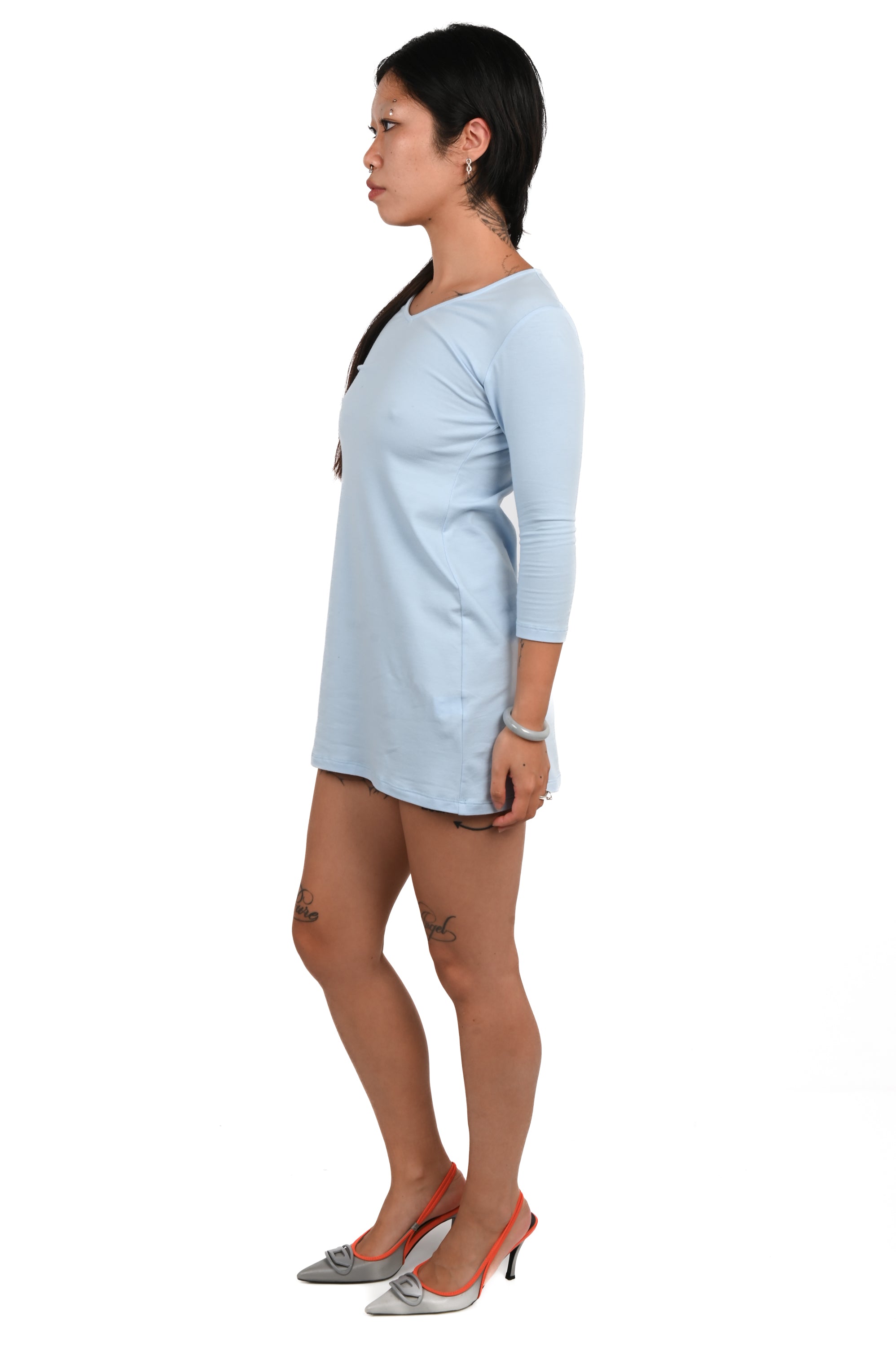 Sabi The Label - V-Neck Dress - Blue