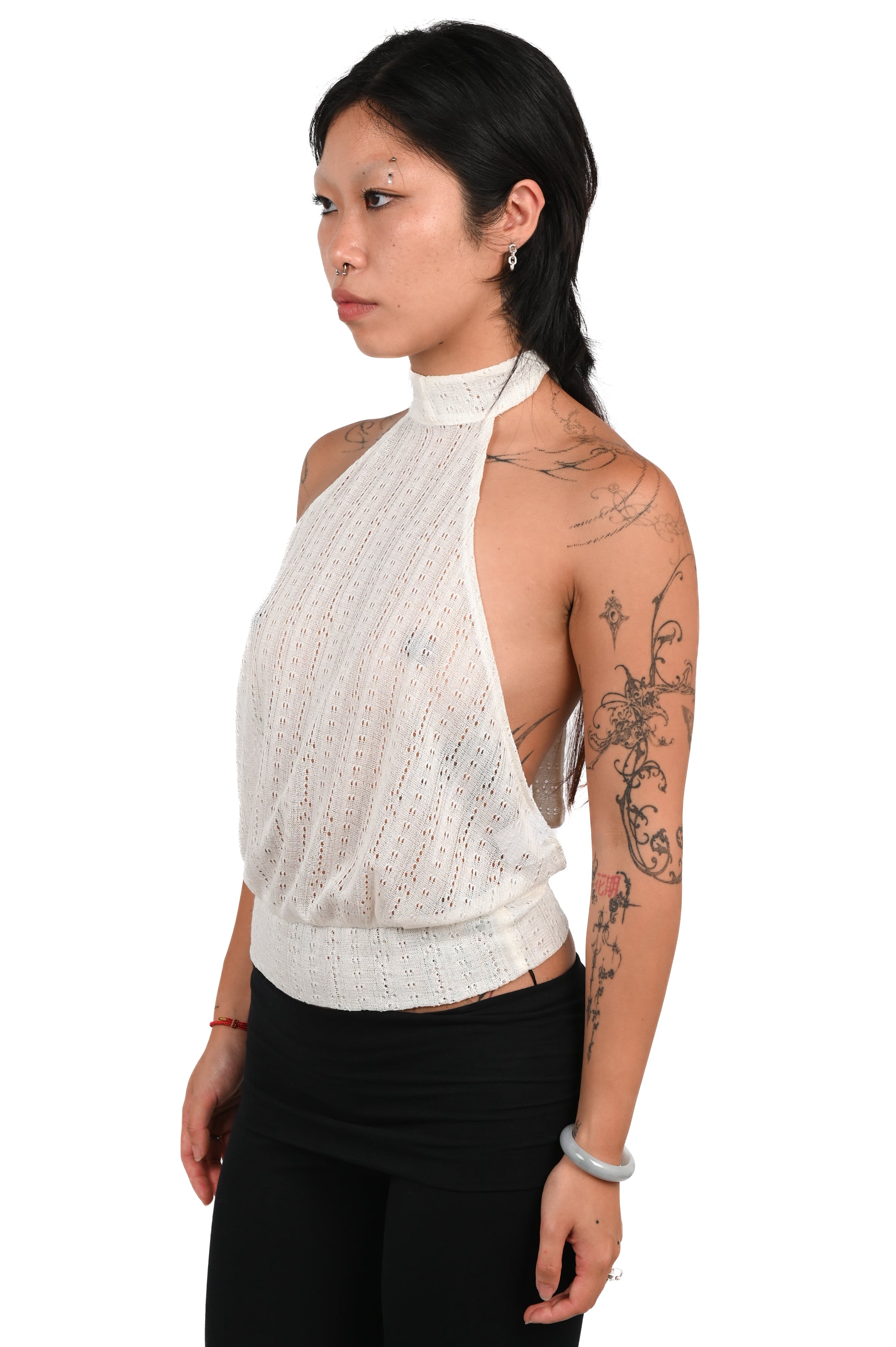 Sabi The Label - Eyelet Halter - White