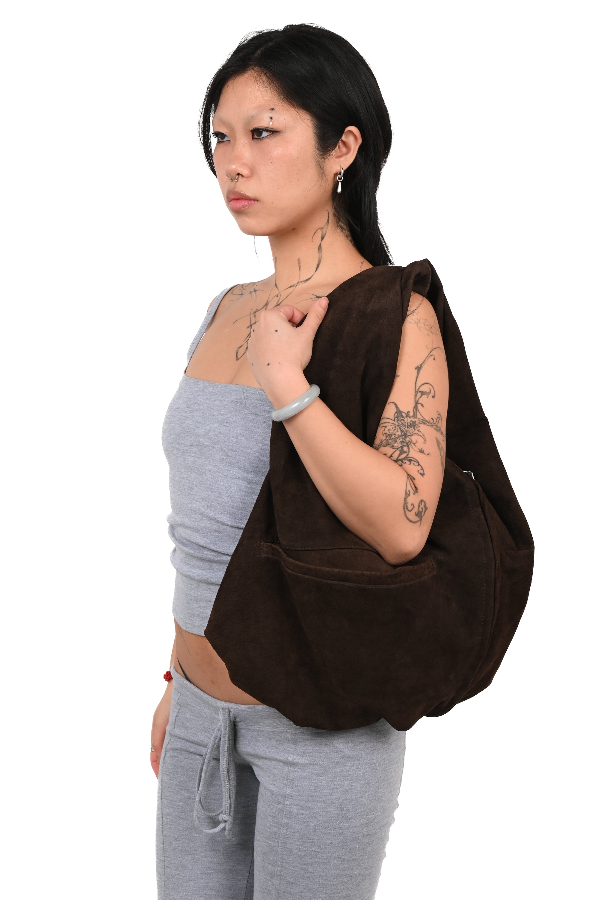 Vika - Bag - Brown Suede