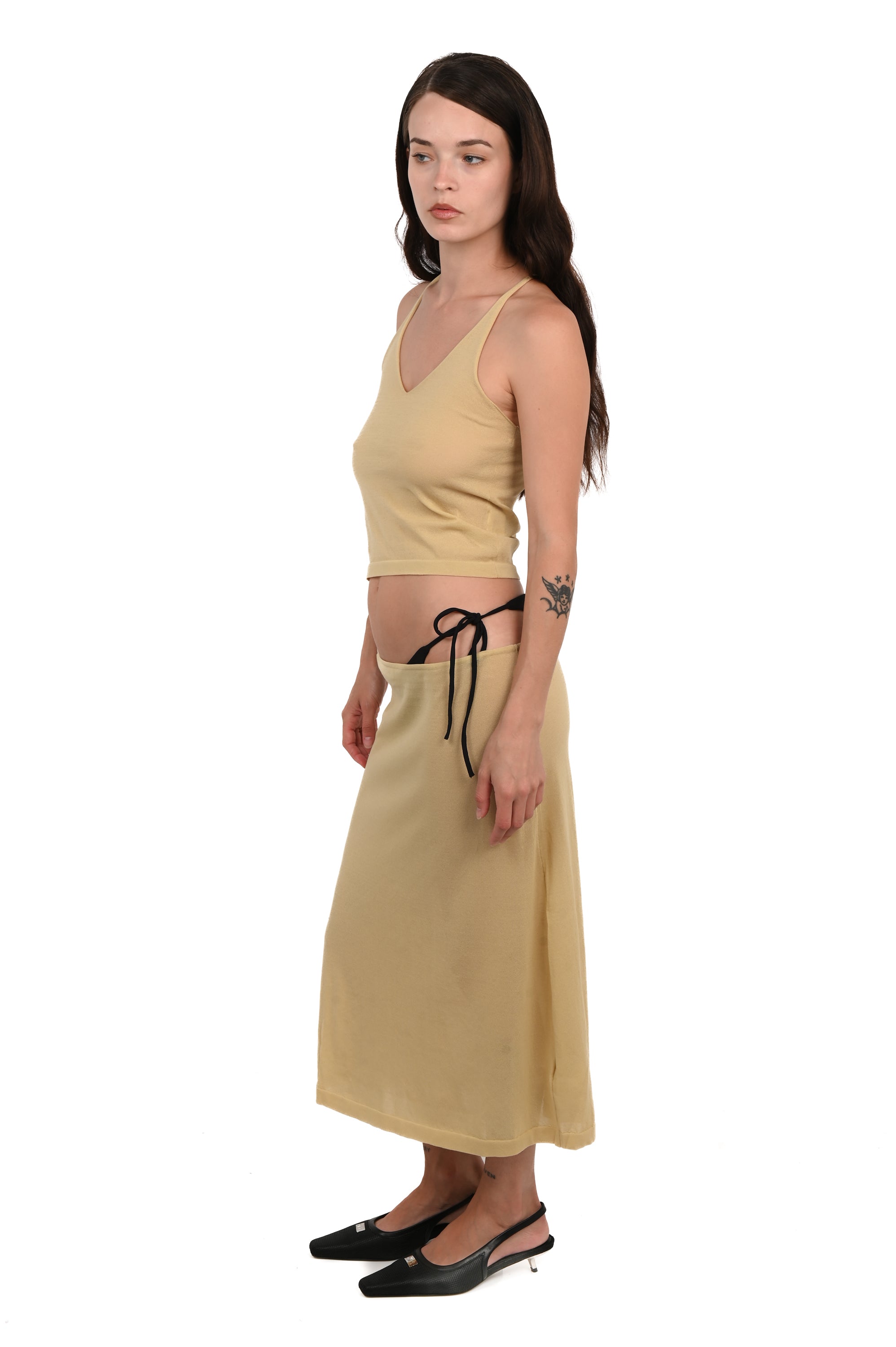 ZIAH - Sheer Knit Cami - Sand