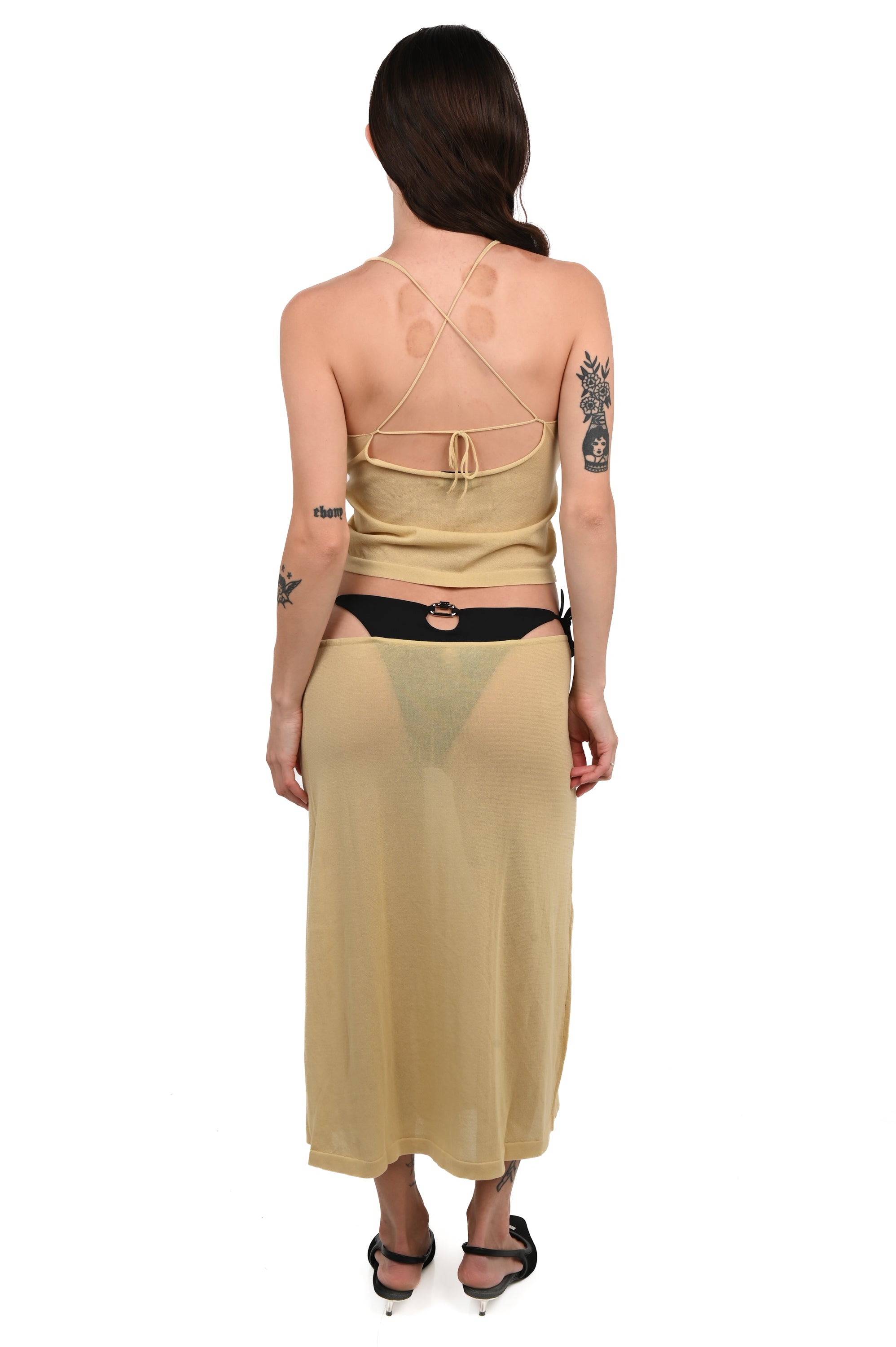 ZIAH - Sheer Knit Cami - Sand