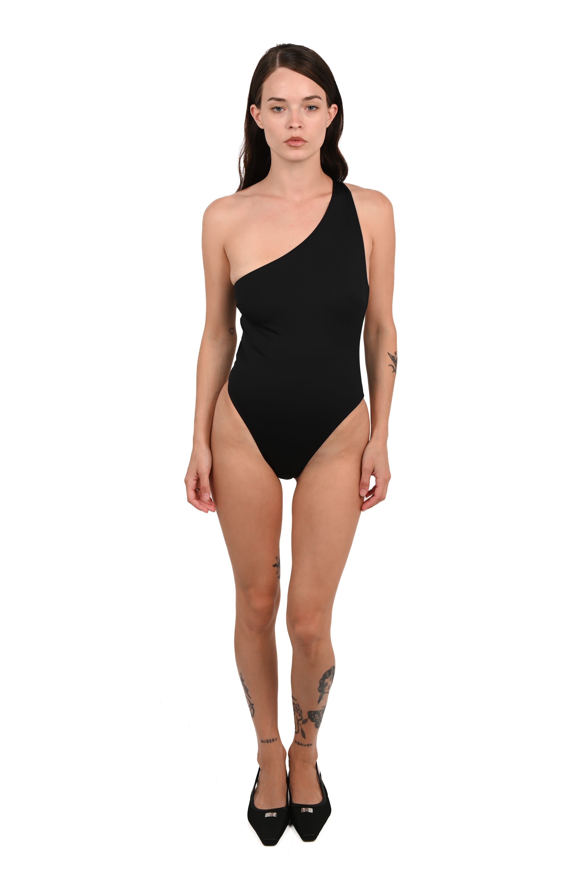 ZIAH - Leme Asymmetric One Piece - Black